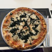 Spinach mushroom pizza  at Il Pomodoro in Phuket