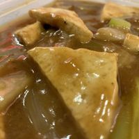 Tofu in satay sauce   at Full Circle in South Shields