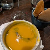 Pumpkin soup at Côte Brasserie - Marylebone in London