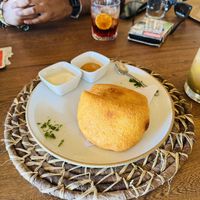 Yuca de empanada  at Dos Aguas Lodge in Rincon Del Mar