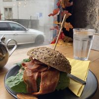 Vegan BBQ BLT  at Manna House Bakery & Patisserie in South Queensferry