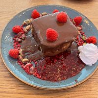 Vegan Raspberry & Chocolate French Toast  at The Little Bakery in South Queensferry