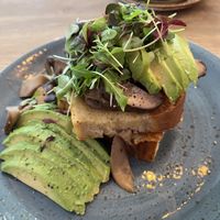 Savoury Vegan French Toast  at The Little Bakery in South Queensferry