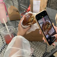 My friends bbq burger  at Native Foods - The Loop in Chicago
