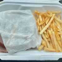 Gastropub burger & fries  at Native Foods - The Loop in Chicago