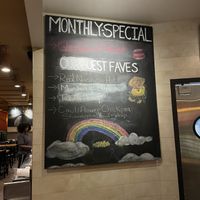 The board of monthly specials for December 2022!  at Native Foods - The Loop in Chicago