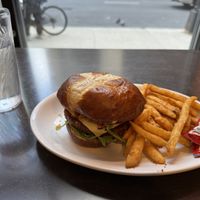 Gastropub burger  at Native Foods - The Loop in Chicago
