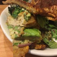 jibarito special with plantain ";bread"; and. active chick'n at Native Foods - The Loop in Chicago