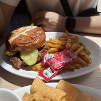 Can’t remember what this was called, maybe bbq brisket burger?   at Native Foods - The Loop in Chicago