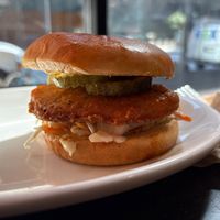 Nashville hot "chicken” sandwich   at Native Foods - The Loop in Chicago