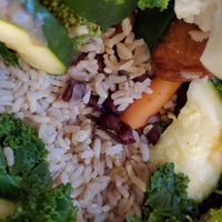 Rice and beans also have so seasoning. at Native Foods - The Loop in Chicago