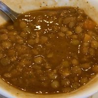 Chickpea lentil soup at Native Foods - The Loop in Chicago