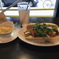 Sandwich and Mac & Cheese at Native Foods - The Loop in Chicago