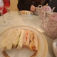 Vegan finger sandwiches at Shelly's Tea Rooms in Plymouth