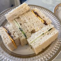 Vegan Tea Sammys   at Shelly's Tea Rooms in Plymouth