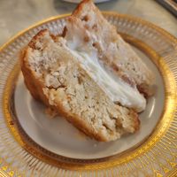 Vegan Victoria sponge cake! at Shelly's Tea Rooms in Plymouth