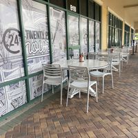 Outdoor seating  at Twenty Pho Hour in Orlando