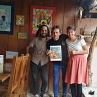 Great man, great chef! at ViaVia in Copan Ruinas