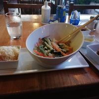 Thai curry, pakora at ViaVia in Copan Ruinas