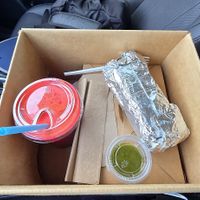 Salad, Vegetarian Sandwich and Juice at Glover Street Market in Twisp
