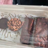 Raspberry cup, chocolate crackle, “snickers”, “picnic"  at My Goodness Treats in Essendon