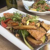 Shiitake stir fry   at Spice Market in Fremantle