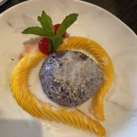 mango coconut sticky rice!  at Sirinat Thai in San Pedro
