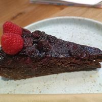 blueberry chocolate cake at Auckland Coffee in Nuremberg