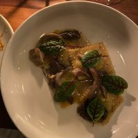 funghi ravioli- was the standout dish for me!! If you love mushrooms, then this is the dish for you. at Osteria Du in Toronto