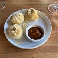 Garlic knots   at Osteria Du in Toronto