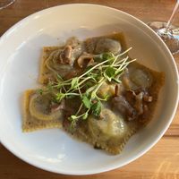 Truffle ravioli   at Osteria Du in Toronto
