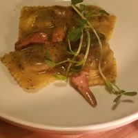 Mushroom ravioli at Osteria Du in Toronto