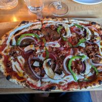 Canadian pizza at Osteria Du in Toronto