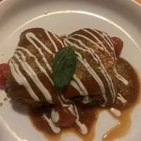 Eggplant parmigiano- stunning!   at Osteria Du in Toronto