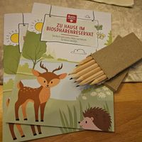 We were given a cute coloring book for children + crayons at Haus Am Park in Bad Soden-salmuenster