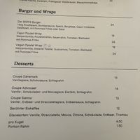 Lunch Menu  at Bär's Café Bistro Lounge in Klosters-serneus