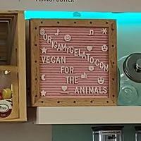Cute plaque inside. at Origamy Gelato in Sunrise