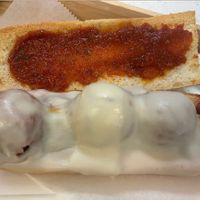 Vegan meatball ball panini GF   at Origamy Gelato in Sunrise