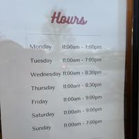 Hours as of April 2022  at Defiant Cookie Dough in Chesterfield