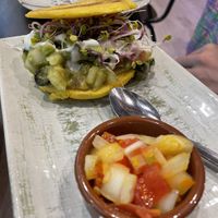 Arepas  at Más Que la Cresta in Cadiz