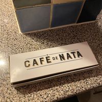 They come in a pretty box at Café de Nata in West London