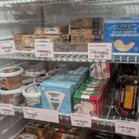 Lots of vegan cheezes at Tod Almighty Ltd. in Todmorden