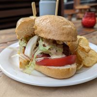Vegan chick'n poor boy sandwich at Sweet Hereafter in Portland