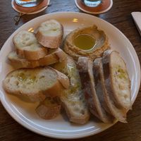 Hummus and baguette   at Sweet Hereafter in Portland