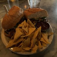 Tofu Bánh mì with chips and salsa  at Sweet Hereafter in Portland
