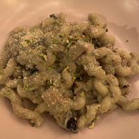 Busciate pistachio pasta at aTipico in Palermo