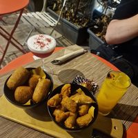 Highly reccomend these starters - The rice balls and cashew "mozerella" sticks at aTipico in Palermo