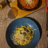 Generously portioned and piping hot lasagne, and the delicious creamy carbonara style dish at aTipico in Palermo