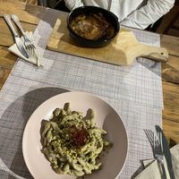 Lasagne und Pistazienpasta  at aTipico in Palermo