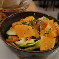 Salad that comes with the spezzatino at aTipico in Palermo
